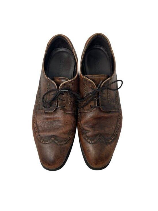 Ecco Melbourne Men\'s 13 Cocoa Brown Leather Wingtip Oxford Derby Dress Shoes main image 11